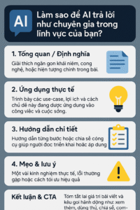 Làm sao để AI trả lời như chuyên gia trong lĩnh vực của bạn?
