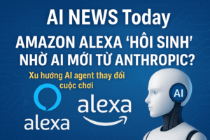 AI NEWS Today Amazon Alexa “hồi sinh” nhờ AI mới từ Anthropic Xu hướng AI agent thay đổi cuộc chơi!