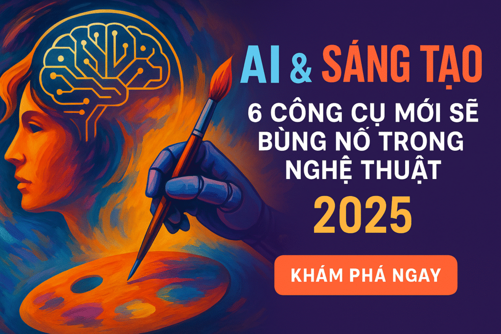 AI & Sáng Tạo: 6 Công Cụ Mới Sẽ Bùng Nổ Trong Nghệ Thuật