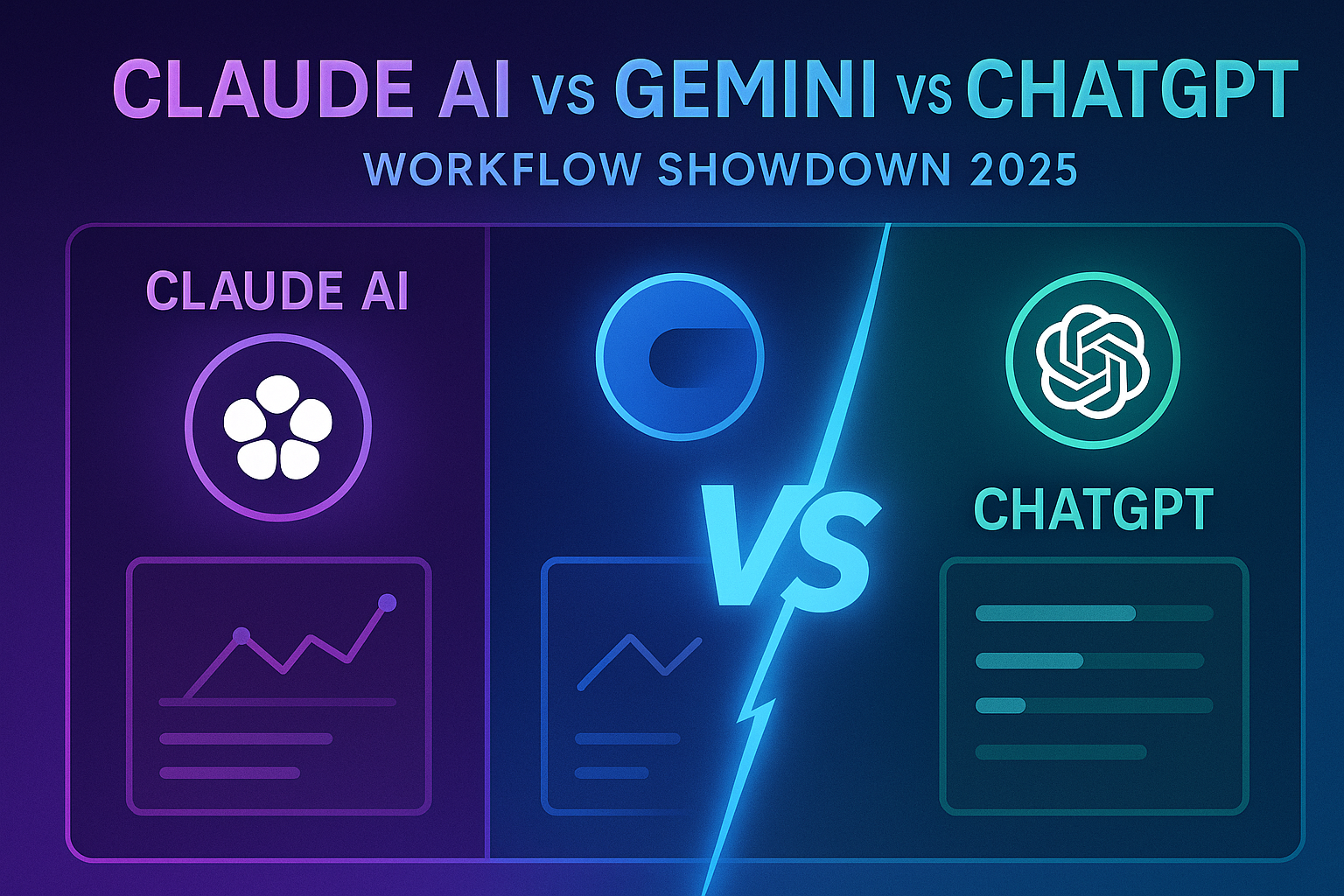 Claude AI vs Gemini vs ChatGPT Workflow Showdown